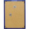 Cadre photo en plastique 20x25 cm bleu avec verre de sécurité