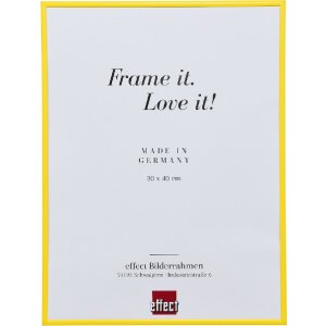 Cadre Photo Plastique ART 20x25 cm Jaune avec Verre Stratifié