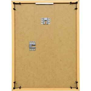 Cadre photo en plastique doré 10x10 cm avec verre artificiel