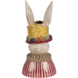 Buste de lapin Clayre & Eef, beige-rose, 26x19x50 cm
