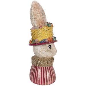 Buste de lapin Clayre & Eef, beige-rose, 26x19x50 cm