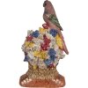 Statue chat avec oiseau blanc-or Clayre & Eef 24x21x40
