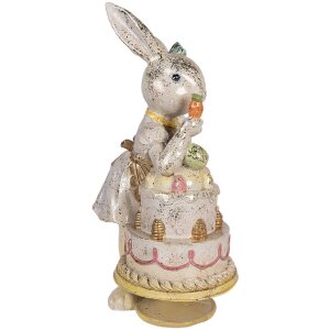 Décoration Lapin avec Gâteau 20x15x36 cm – Clayre & Eef