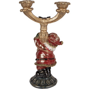 Bougeoir Père Noël Clayre & Eef 17x10x28 cm