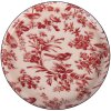 Sous-verre Clayre & Eef Ø 11 cm rose rouge