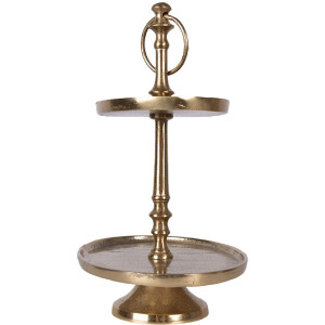 Étagère Clayre & Eef en aluminium moderne 27x18x34 cm