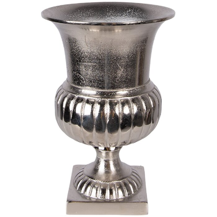 Clayre & Eef 6AL0078 Vase décoratif en aluminium argenté Ø 20x29 cm