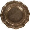 Clayre & Eef 6AL0081 Assiette décorative Ø 20 cm en aluminium doré brillant