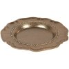 Clayre & Eef 6AL0081 Assiette décorative Ø 20 cm en aluminium doré brillant
