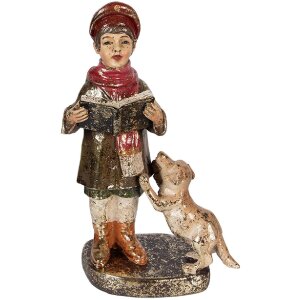 Chœur de Noël Clayre & Eef – 4 pièces, rouge/vert