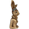 Clayre & Eef 6PR6057 Décoration Buste Lapin Or Vert 27x17x49 cm