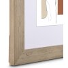 Cadre photo en bois Albero taupe – formats variés avec verre réfléchissant
