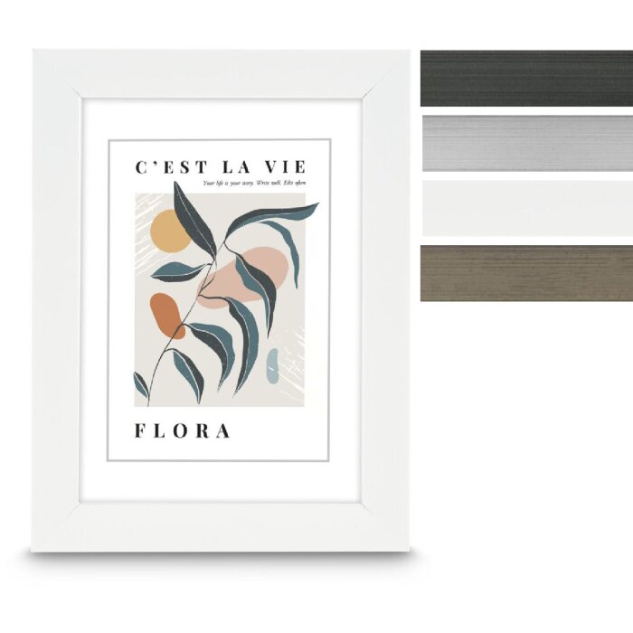 Cadre photo en plastique Flora Hama – formats 10x15 cm à 30x40 cm