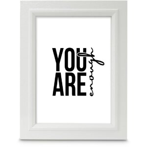 Cadre photo en bois Chic Hama Blanc ou Chêne 10x15 à 20x30 cm avec verre antireflet