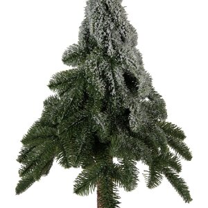 Arbre de Noël artificiel Clayre & Eef 50834 Ø 30x90 cm vert avec décorations blanches