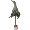 Arbre de Noël artificiel Clayre & Eef 50834 Ø 30x90 cm vert avec décorations blanches