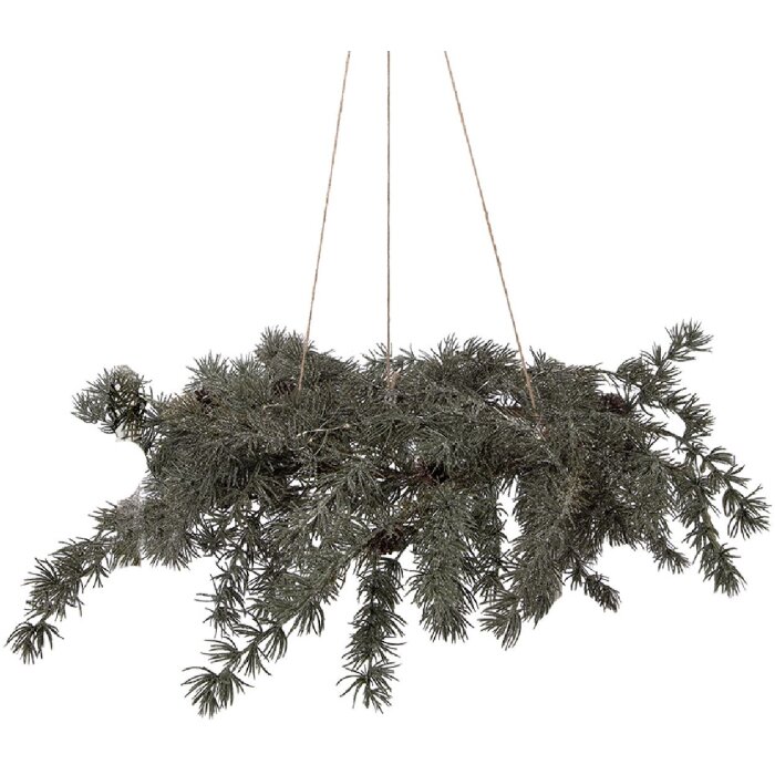 Clayre & Eef Couronne de Noël LED Ø 60x8 cm - 3 piles AA