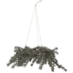 Clayre & Eef Couronne de Noël LED Ø 60x8...