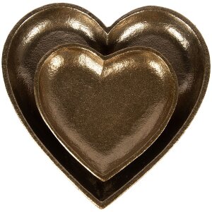 Clayre & Eef – Mélée décorative dorée 21x21x2 cm