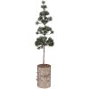 Clayre & Eef 50841 Décoration arbre 14x14x60 cm vert-brun résistante aux intempéries
