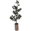 Clayre & Eef 50843 Décoration arbre LED 20x17x60 cm vert marron avec piles AAA