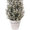 Clayre & Eef 50850 Sapin de Noël Artificiel Ø 27x70 cm Vert-Blanc