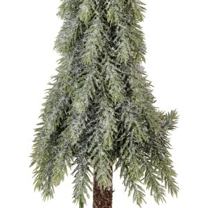 Clayre & Eef 66428 Arbre de Noël artificiel Ø 13x50 cm vert-blanc