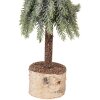 Clayre & Eef 66428 Arbre de Noël artificiel Ø 13x50 cm vert-blanc
