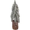 Clayre & Eef 66429 Sapin de Noël Artificiel Vert-Blanc Ø 12x32 cm