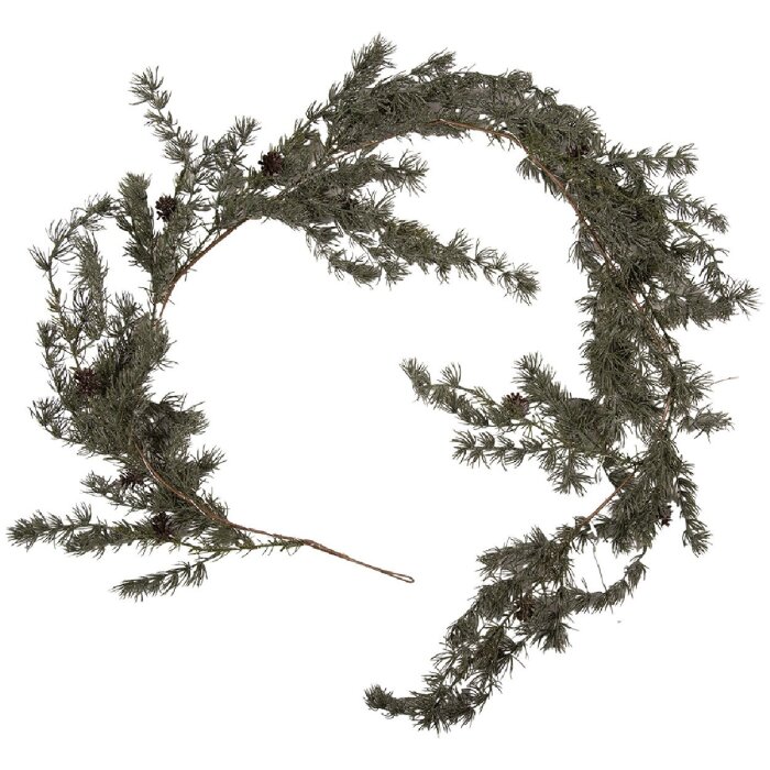 Cadre photo en bois Clayre & Eef 66431 guirlande décorative LED 20x7x180 cm vert