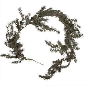 Cadre photo en bois Clayre & Eef 66431 guirlande décorative LED 20x7x180 cm vert