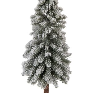Arbre de Noël artificiel Clayre & Eef, vert/blanc, Ø 10 x 48 cm