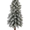 Arbre de Noël artificiel Clayre & Eef, vert/blanc, Ø 10 x 48 cm