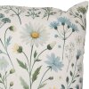 Housse de coussin Clayre & Eef KT021.442 45x45 cm beige-vert, polyestère robuste et facile à entretenir