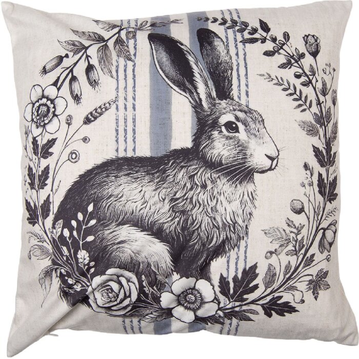 Housse de coussin Clayre & Eef KT021.444 45x45 cm beige-brun en polyester robuste