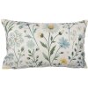 Housse de coussin Clayre & Eef KT036.058 35x50 cm beige avec détails verts