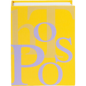 Album photo Goldbuch "PHOTOS" – 100 photos 10x15 cm, design typographique rigide