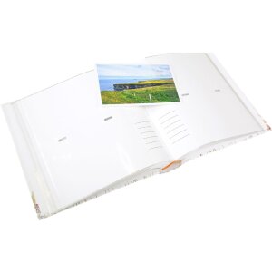 Album photo Goldbuch Bloom – 200 photos 10x15 cm, couverture florale dorée