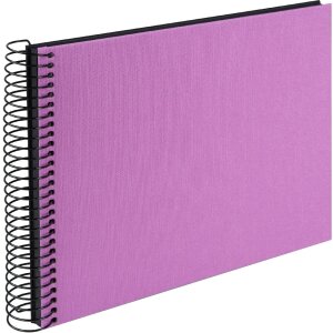 Album photo spirale Bella Vista Lavande 24x17 cm noir