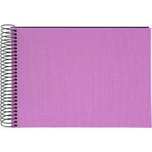 Album photo spirale Bella Vista Lavande 24x17 cm noir