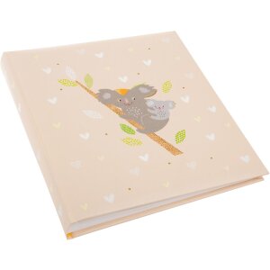 Album photo Goldbuch Koala 30x31 cm, 60 pages, relief doré, feuilles de pergamin