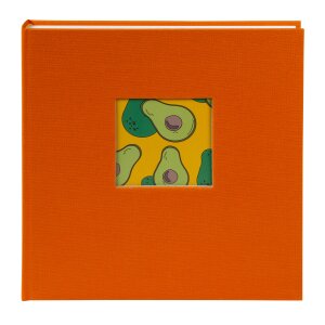 Album photo Goldbuch Bella Vista Sun Orange 30x31 cm toile avec protection pergamin
