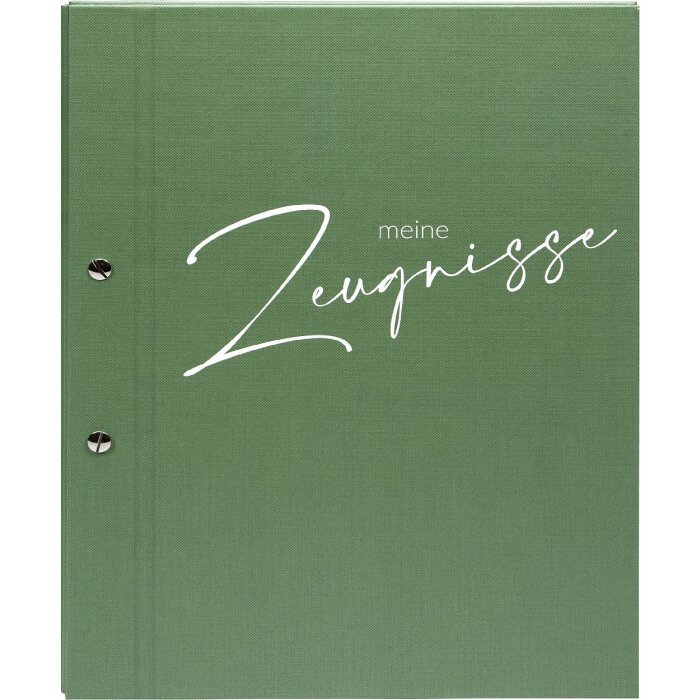 Mappe de diplômes Goldbuch, style élégant, teinte sauge 24x31 cm