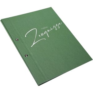 Mappe de diplômes Goldbuch, style élégant, teinte sauge 24x31 cm