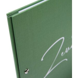 Mappe de diplômes Goldbuch, style élégant, teinte sauge 24x31 cm