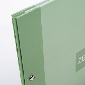 Mappe de relevés Goldbuch Zweiklang matcha 24x31 cm