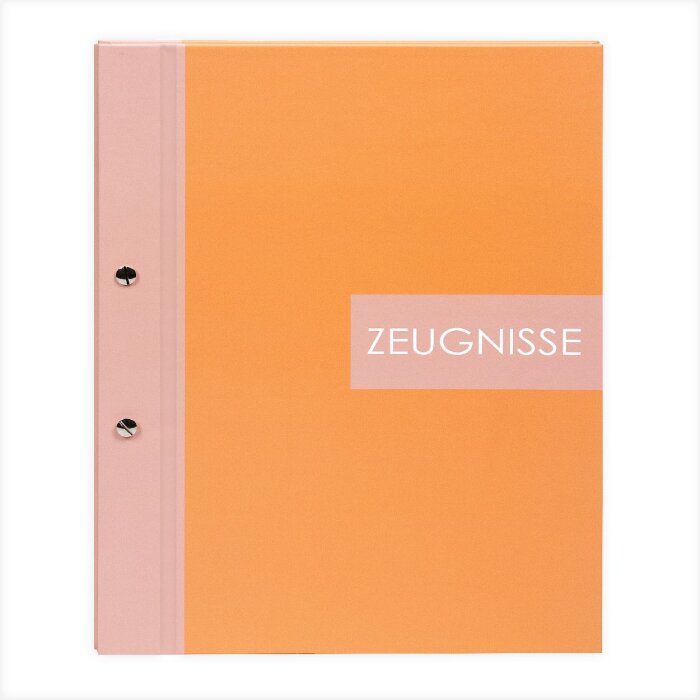 Mappe de reconnaissance Goldbuch Zweiklang papaya 24x31 cm