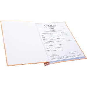 Mappe de reconnaissance Goldbuch Zweiklang papaya 24x31 cm