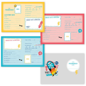 Album damitié Goldbuch Skateboards – DIN A5, 88 pages illustrées