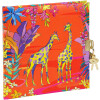 Carnet de voyage Goldbuch Wild Life Girafes, 16,5 x 16,5 cm, reliure dorée